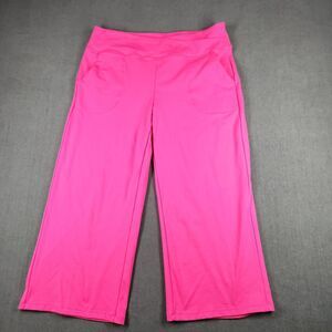 G4Free Women's Stretchy Pink Cropped Pants Size XXL
